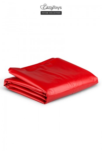 Drap étanche en vinyle rouge | EasyToys Fetish Collection | Easytoys Fetish Collection
