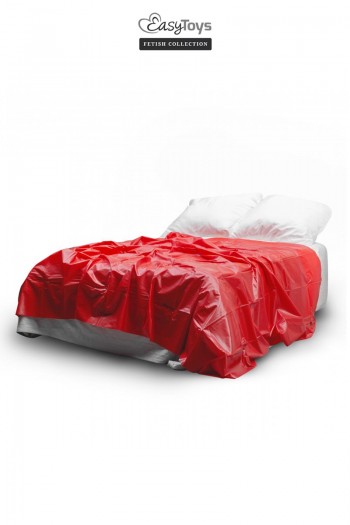 Drap étanche en vinyle rouge | EasyToys Fetish Collection | Easytoys Fetish Collection 2