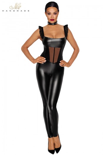 Combinaison wetlook F256 | Noir HandMade