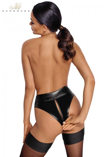 Culotte wetlook zipée F260 | Noir HandMade 2