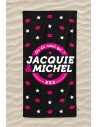 Serviette de plage "On dit merci qui ?" | Jacquie & Michel