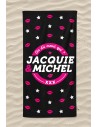 Serviette de plage Jacquie et Michel Bisous