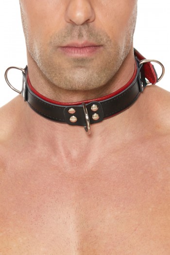Collier de soumission rouge et noir | Ouch! | Ouch! 2