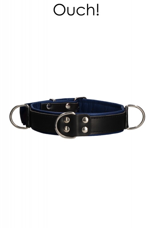 Collier de soumission bleu et noir | Ouch! | Ouch!