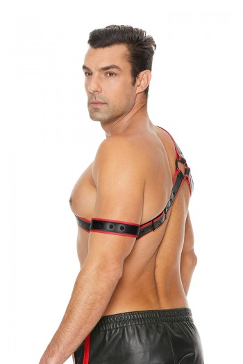 Gladiator harnais rouge et noir | Ouch! | Ouch! 2