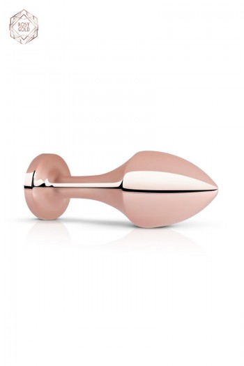 Bijou anal or rose et cristal noir | Rosy Gold 2