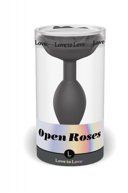 Black onyx - Plug Open Roses Large | Love to Love | Love to Love
