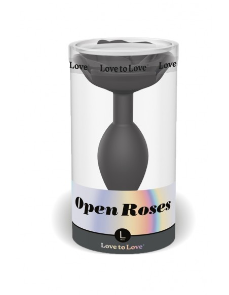 Black onyx - Plug Open Roses Large | Love to Love | Love to Love