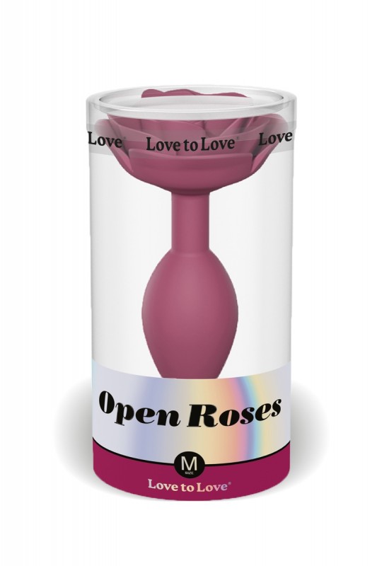 Plum star - Plug Open Roses Medium | Love to Love | Love to Love