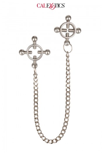 Pinces à tétons avec chaine | California Exotic Novelties