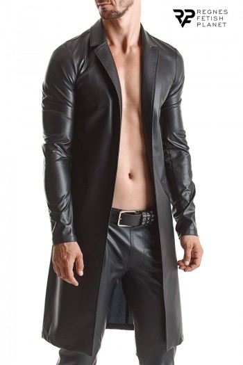 Manteau long en wetlook Sergio | Regnes