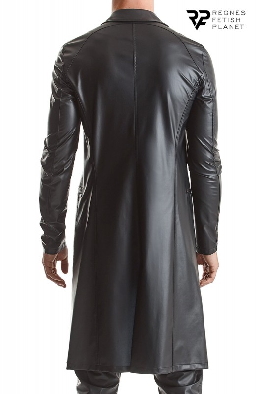 Manteau long en wetlook Sergio | Regnes