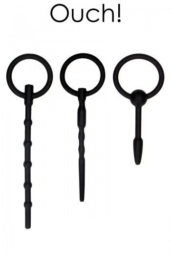 3 plugs à urètre silicone | Ouch!