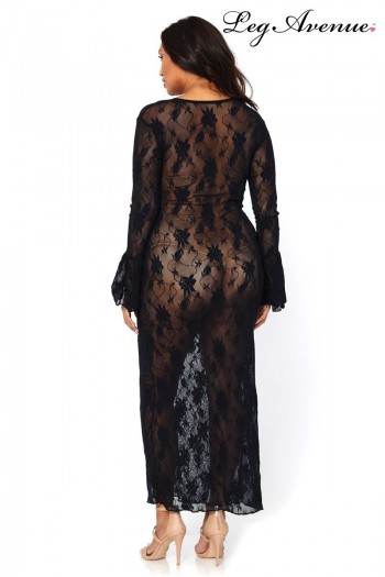 Robe longue stretch Queen Deep-V | Leg Avenue 2