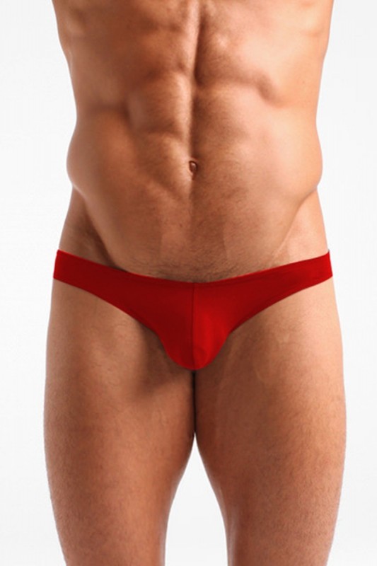 Slip rouge coton avec intimité préformée | Paris Hollywood