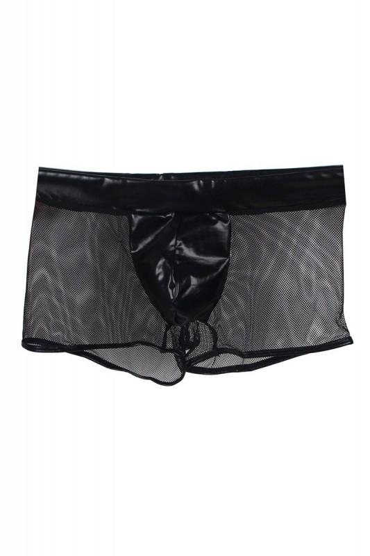 Boxer wetlook et résille | Paris Hollywood