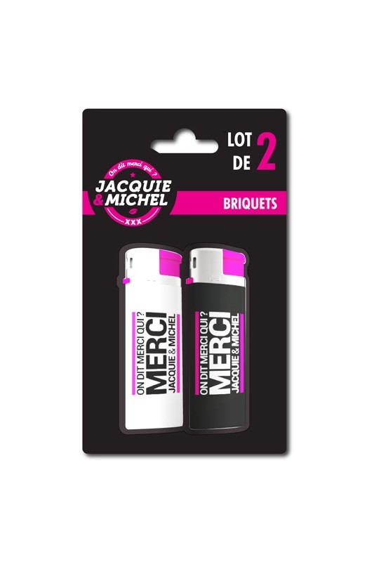 Pack 2 Briquets Jacquie & Michel | Jacquie & Michel