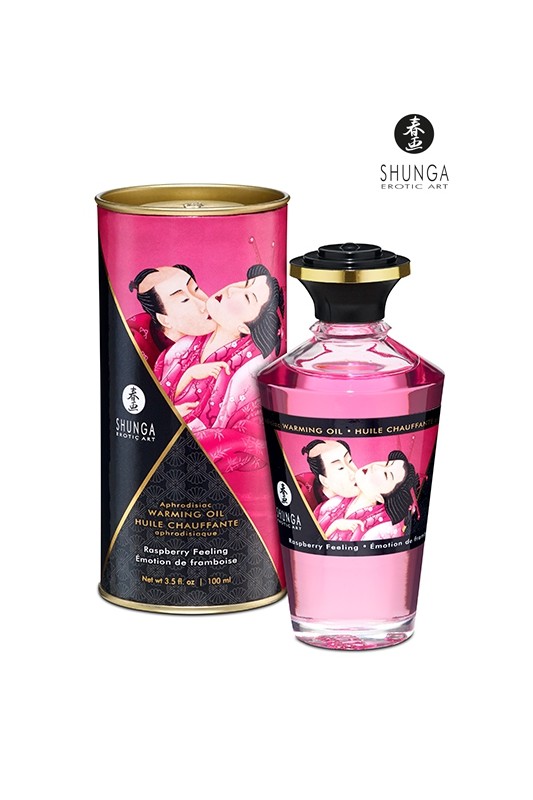 Huile chauffante - Emotion de framboise | Shunga