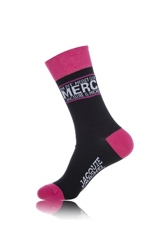 Chaussettes On dit merci qui? - noir