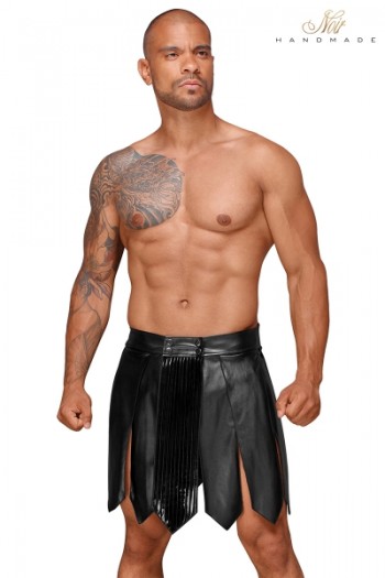 Jupe gladiateur faux cuir | Noir HandMade