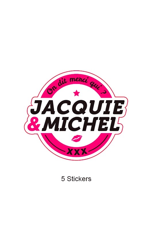 Pack 5 stickers J&M n°1 | Jacquie & Michel