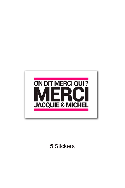 Pack 5 stickers J&M n°3 | Jacquie & Michel