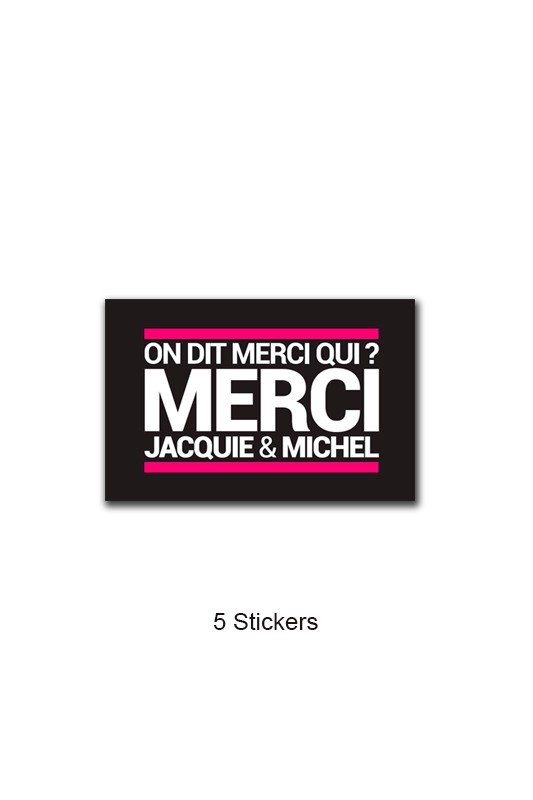 Pack 5 stickers J&M n°4 | Jacquie & Michel