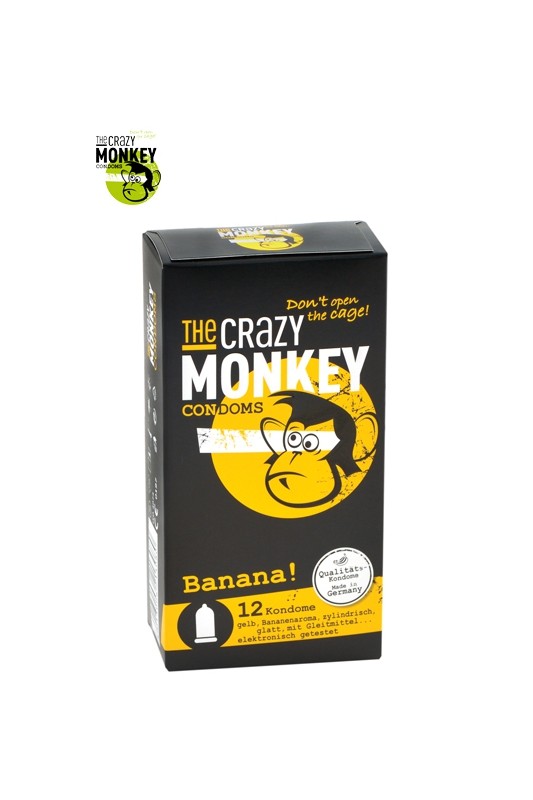 12 Préservatifs Crazy Monkey Banane