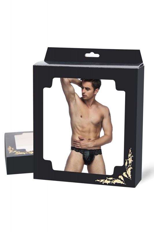 String jock-strap noir | Paris Hollywood