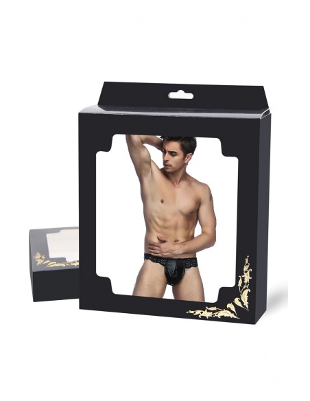 String jock-strap noir | Paris Hollywood