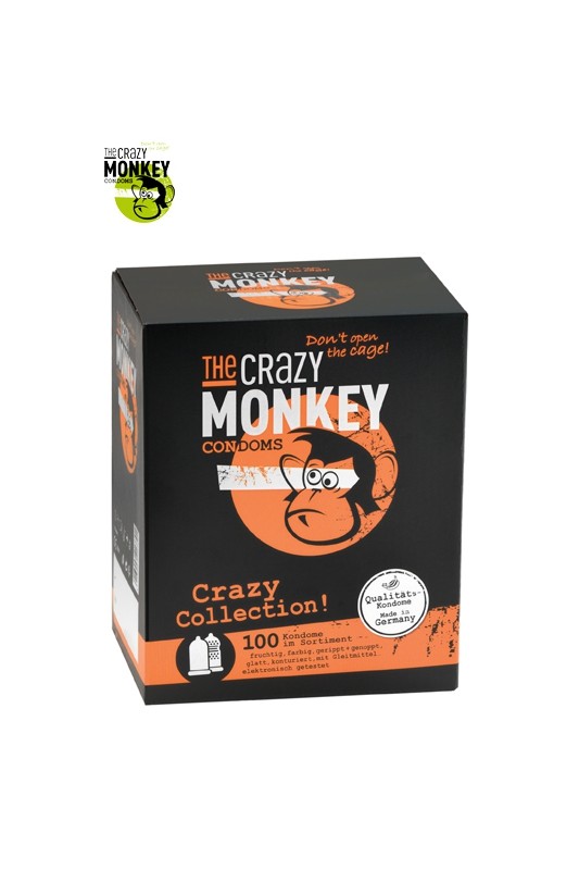 Assortiment 100 Préservatifs Crazy Monkey