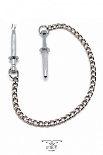 Griffes à tétons avec chaine | Mister B