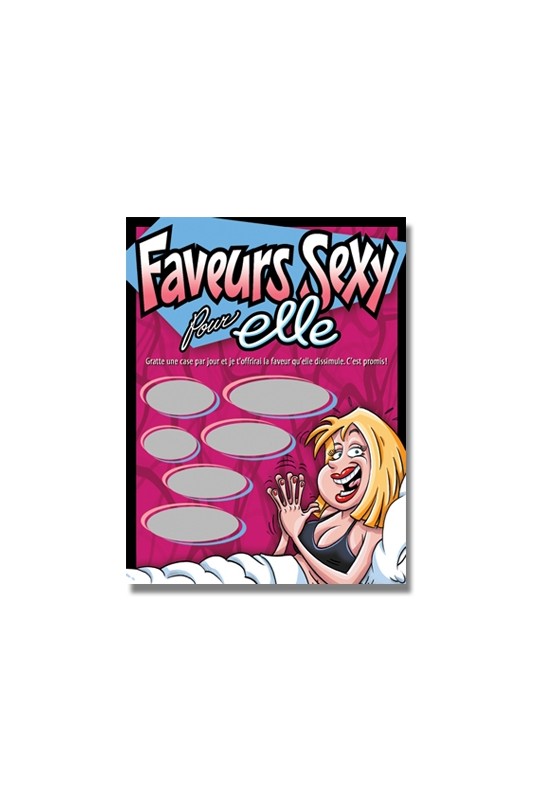 Carte à gratter Faveur pour Elle | Ozzé