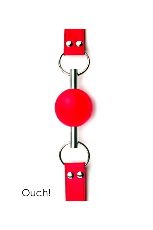 Solid Ball Gag rouge | Ouch!