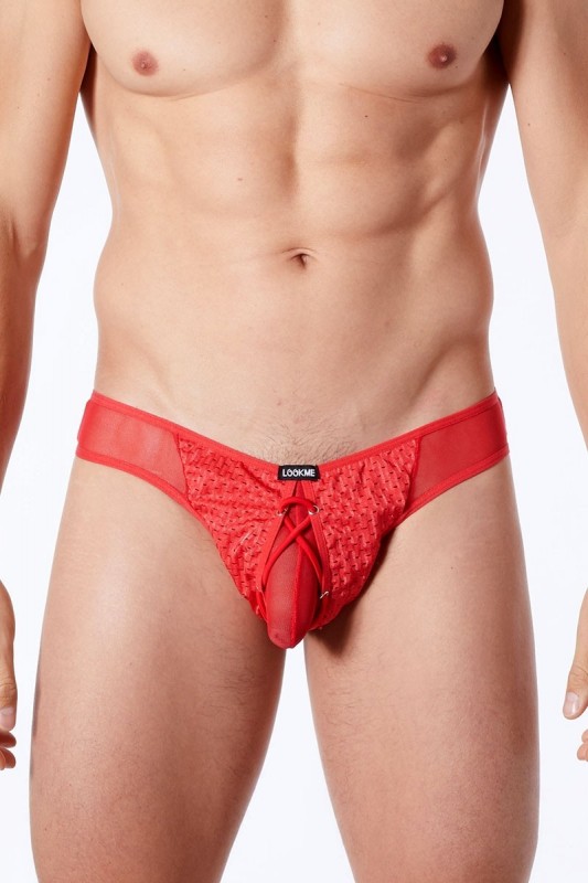 String lacé 899 Rouge - Rayon Homme - MyLibido