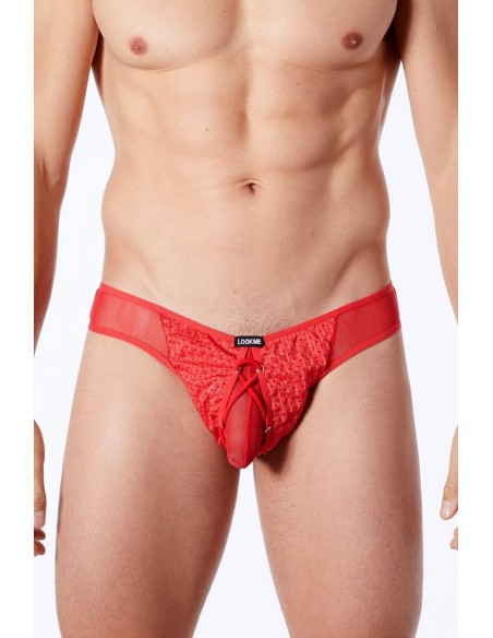 String lacé 899 Rouge | LookMe