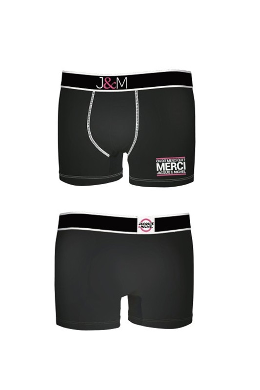 Boxer J&M en coton - Noir 1