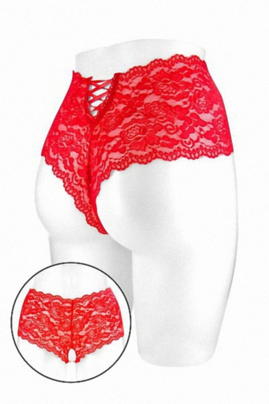 Boxer ouvert Julia - rouge | Fashion Secret