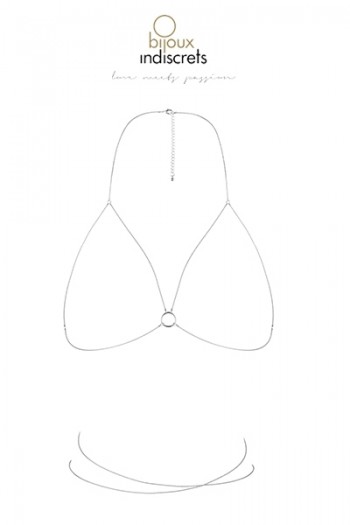 Chaine de poitrine argentée | Bijoux Indiscrets 2