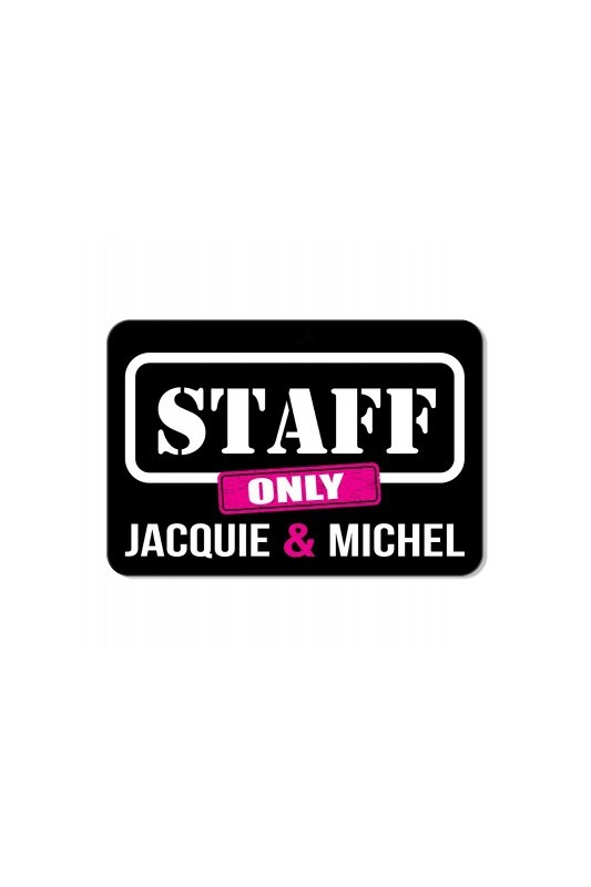 Plaque de porte J&M Staff