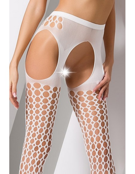 Collants ouverts S006 - Blanc | Passion bodystockings Collants ouverts S006 - Blanc | Passion bodystockings