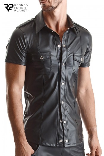 Chemise wetlook manches courtes Luca | Regnes