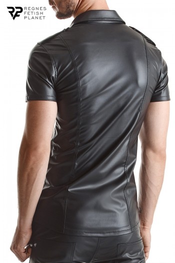 Chemise wetlook manches courtes Luca | Regnes 2