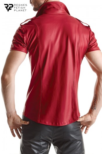 Chemise wetlook manches courtes Carlo | Regnes 2