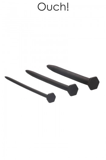 Set de 3 plugs à urètre forme vis | Ouch! 2