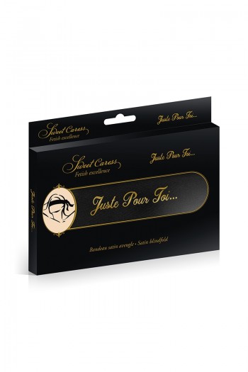 Bandeau de satin noir - Juste pour toi | Sweet Caress 2