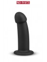 Gode ventouse noir Charlie 14,5 cm - No-Parts