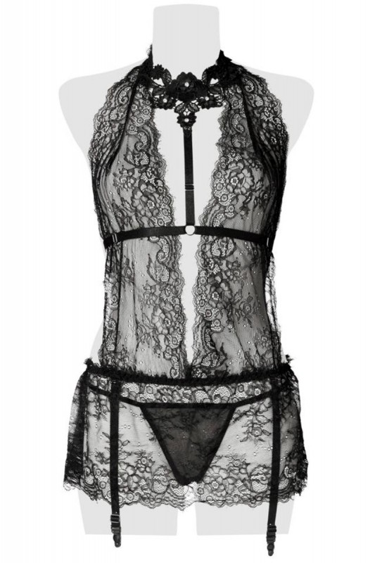 Ensemble dentelle érotique | Grey Velvet | Grey Velvet
