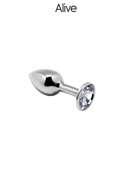 Bijou anal transparent S - Plug métal | Alive