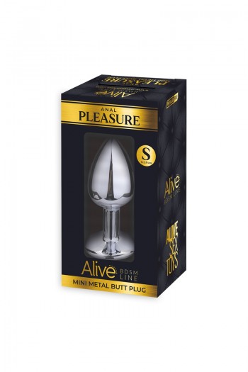 Bijou anal transparent S - Plug métal | Alive 2
